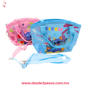 Bolsa Stitch 2 en 1 presenta un diseÃƒÂ±o de correa ajustable que permite usarla como bolso de mano o crossbody 19 X 28 cm N-535