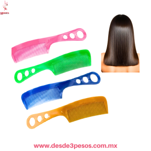 Bolsa con 12 Peines en Colores Duo 21 x 6 cm presentacion como foto 22 x 6 cm sz-3