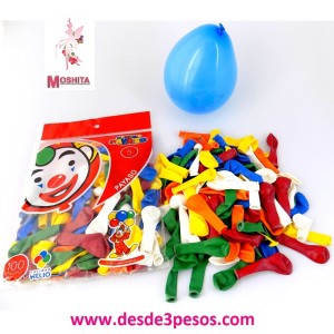Bolsa de Globos con 100pza. # 5
