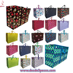 Bolsa de plÃƒÂ¡stico multifuncional con Cierre en varios diseÃƒÂ±os 69 x 32 cm. MEDIANA 