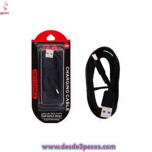 Cable Tipo C en color Negro WIR-UC07 