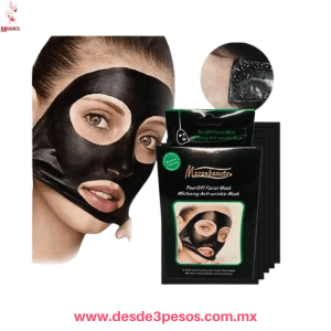Caja C/10 Mascarilla de Carbon activado BICAYUAN Limpieza Profunda