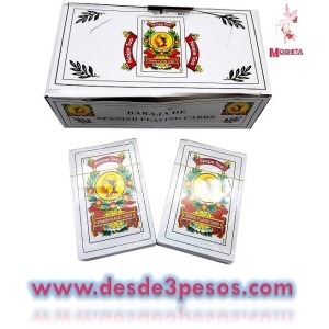 Caja con 12 Baraja Española 10 x 7cm.