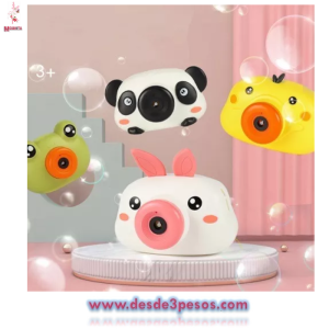 Cámara De Burbujas Automática de Animales con musica ocupa 3 pilas AA no incluidas 13 x 9cm.