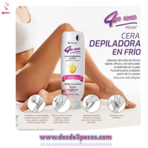 Cera Depiladora en Frio de Abeja No irrita suavisa la piel PROSA 220g.