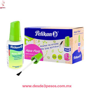 Corrector Liquido Base de Agua marca  Pelikan 20 ml. 