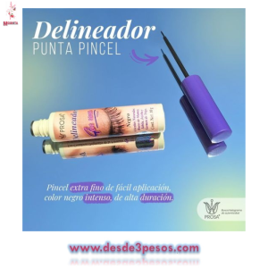 Delineador PROSA  4 en 1 Negro 10g. Con Aceites Naturales