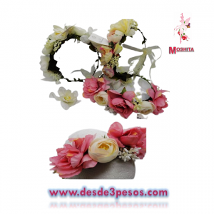 Diadema Floral Artificial Ajustable Bissumia 