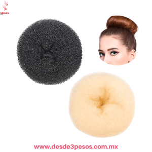 Dona Chica de Fibra para Chongo en colores como en foto 8 cm de diametro F-8