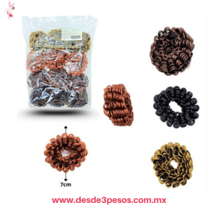 Dona Ondulada Mediana hecha de Cabello Sintetico 8 cm F-51