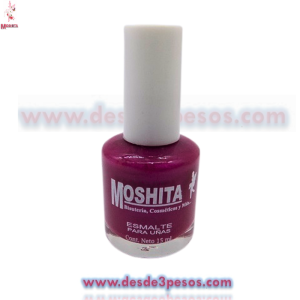 Esmalte Moshita en color ROSA FUERTE METALICO 15ml