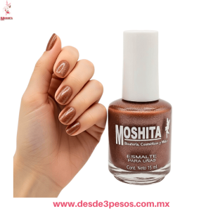 Esmalte para Uñas MOSHITA color Avellana Brillante 15ml