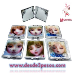 Espejo de bolsillo con Hologama  en tercera Dimension 6cm