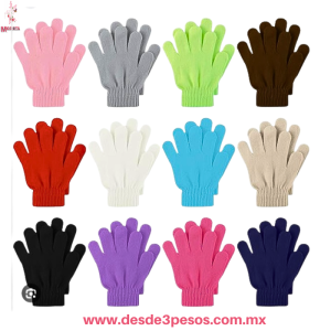 Guante para adulto de Tela en varios colores 