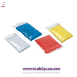 Impermeable de hule desechable para NIÑOS en colores 100 x 115 cm 