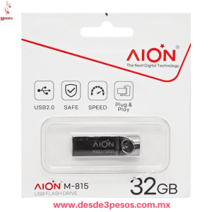 MEMORIA AION M-815, USB 2.0 de 32GB 4 X 1cm. 