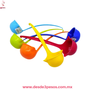 Mini Cucharon de plastico 20cm. De largo en colores