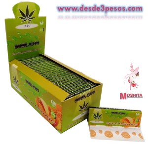 Papel para Cigarro C & G Sabor MELON Sobre con 50 sabanas 