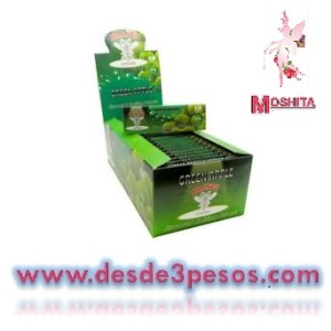 Papel para Cigarro HORNET Sabor GREEN APPLE Sobre con 50 sabanas 