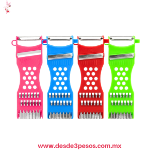 Paquete con  10 Pelador Doble 5 en 1 en varios colores 