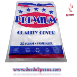 Paquete con 25 Forros P/ Cuaderno Profesional PREMIUM calibre 300