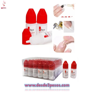 Paquete con 36 Pegamento para uÃ±as postizas. 3g