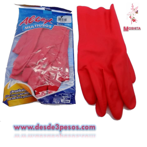 Par de Guantes Multiusos 10% latex natural # 7
