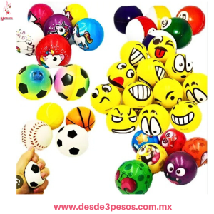 Pelota de Esponja con figuras animadas 6 cm diametro