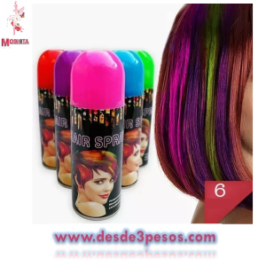 Pintura Spray Para Cabello En Aerosol 80 g. colores como en foto 