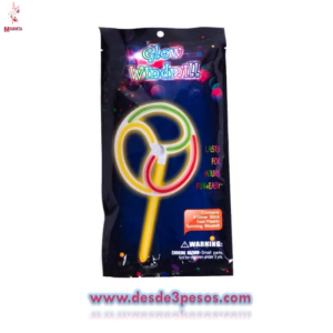 Resplandor Molino de Viento Luminoso Neon bolsa con 1pza. 45cm. Aprox.