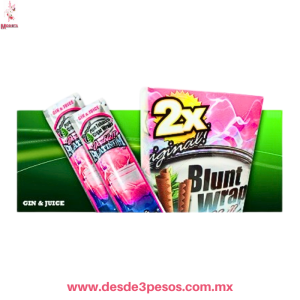 Sobre con 2 envolturas sabor COCTEL GINEBRA (GIN & JUICE) para cigarros, Double Platinum