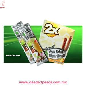 Sobre con 2 envolturas sabor PIÃ‘A COLADA para cigarros, Double Platinum
