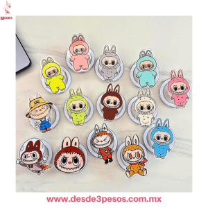 Soporte Anillo Para Celular Labubu 5 x 3.5 cm varios modelos XLE-21