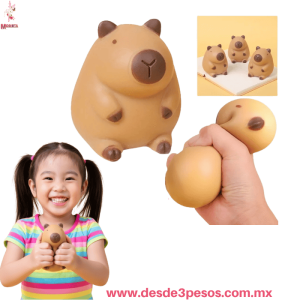 Squishi CAPIBARA 10 X 9 cm. Caja con 12pza. Precio por 1 pza. TT-2996