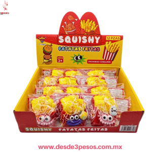 Squishy Patatas Fritas Juguete Antiestrés, Con Carita 12 X 9 cm Squishy Patatas Fritas Juguete Antiestrés, Con Carita 12 X 9 cm